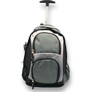 Port Authority Adult Unisex Air Mesh Shoulder Wheel Cover Pocket Backpack. BG76S